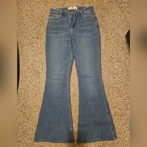 Hollister Women's Flare Jeans in Classic Blue